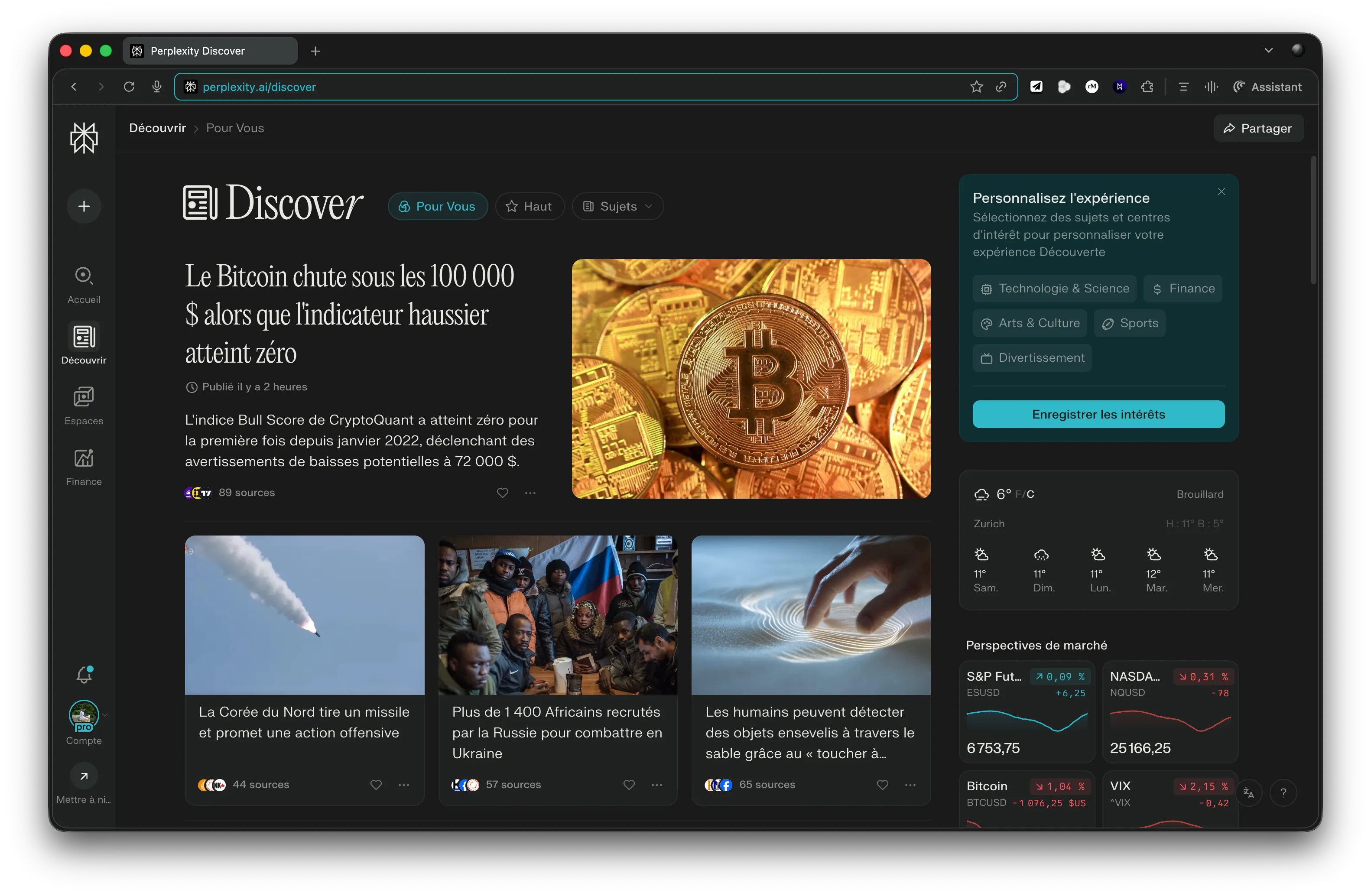 Capture d'écran Comet - Mode Découverte et Shopping